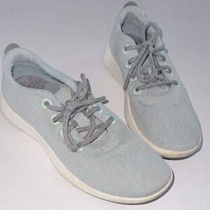 Allbirds Women's Wool Felt Light Blue Gray Sneakers size 10 40EU